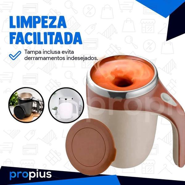 Imagem de Caneca Mixer Inox 380Ml Gourmet Chá Café Shakes Capuccino