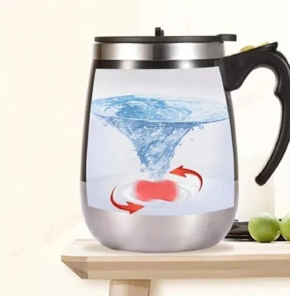 Imagem de Caneca Mixer Misturadora Para Café Chá Automática Prática