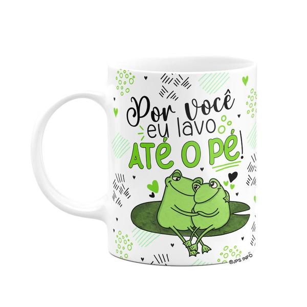 Imagem de Caneca Namorados - Por você, lavo até o pé!