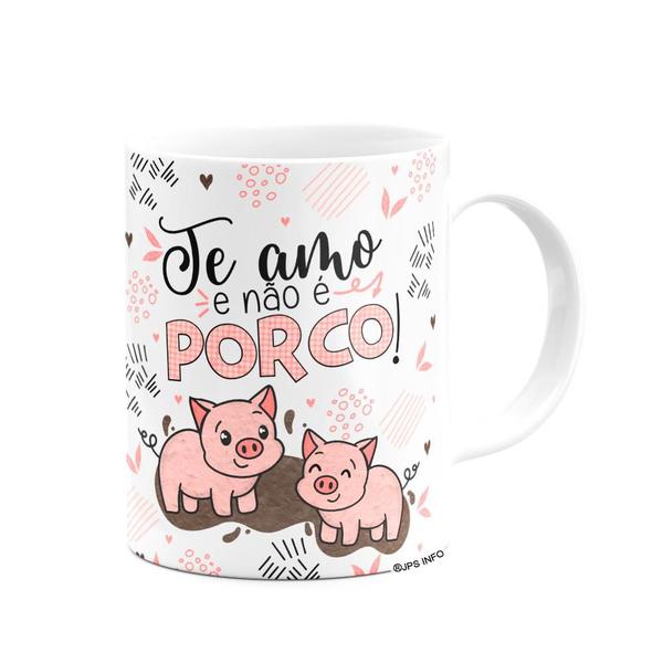 Imagem de Caneca Namorados - Te amo e não é porco!