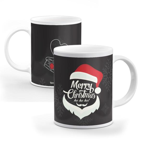 Imagem de Caneca Natal Christmas Ho Ho Ho Preta - Personalizada