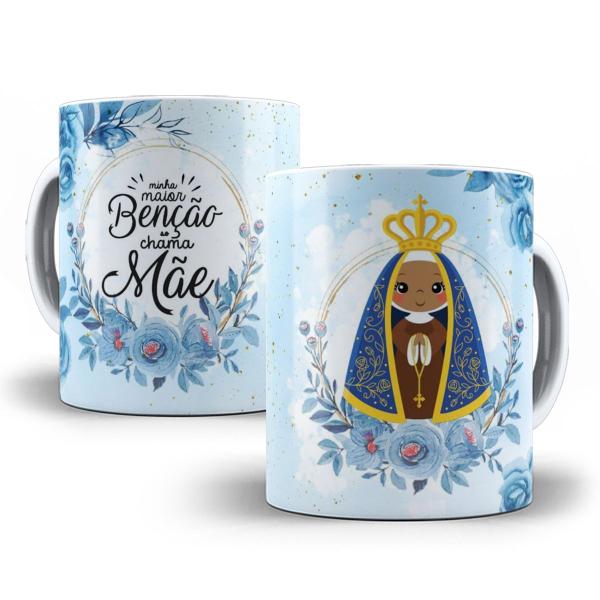 Imagem de Caneca Nossa Senhora aparecida Porcelana Personalizada 1