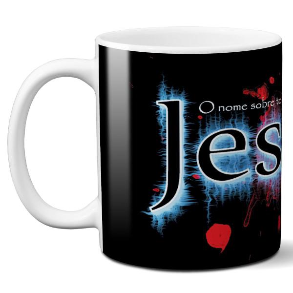 Imagem de Caneca o nome sobre todos os nomes jesus fé religião deus