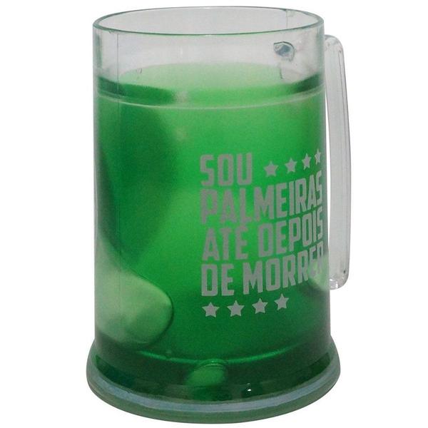 Imagem de Caneca Palmeiras Gel Congelante Verde 300 ML Escudo Oficial