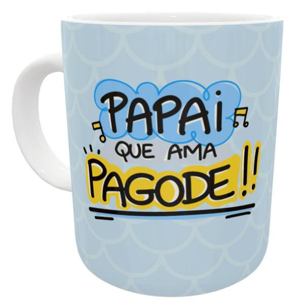 Imagem de Caneca papai que ama pagode presente dia dos pais divertido