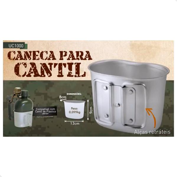 Imagem de Caneca Para Cantil Em Alumínio 530ml Guepardo