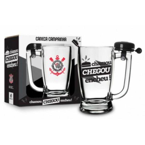 Imagem de Caneca para cerveja com campainha corinthians oficial timao - BRASFOOT