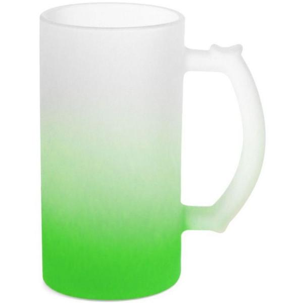 Imagem de Caneca para Sublimação Chopp Vidro Jateada 475ml 2 Unidades