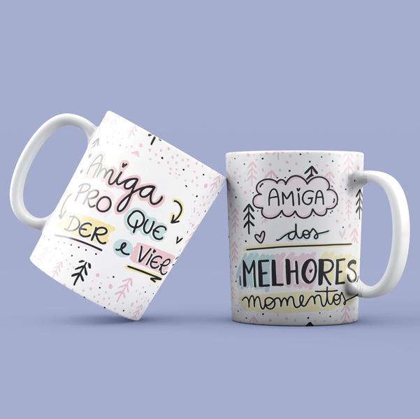 Caneca Personalizada "Amiga dos Melhores Momentos" - Live Imagem de Caneca Personalizada "Amiga dos Melhores Momentos"
