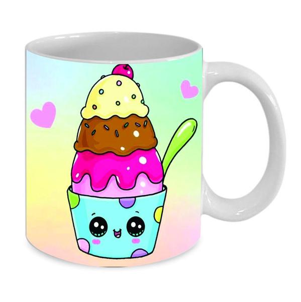 Imagem de Caneca Personalizada de Porcelana Ice Cream Sorvete 325 ML