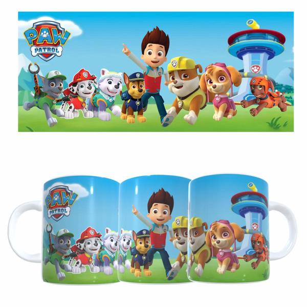 Imagem de Caneca Personalizada de Porcelana Pixar Disney Patrulha Canina