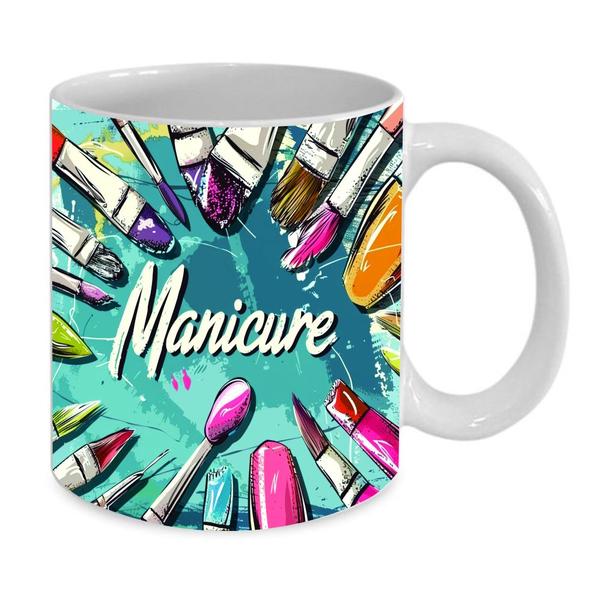 Imagem de Caneca Personalizada de Porcelana Profissão Manicure 325 ML