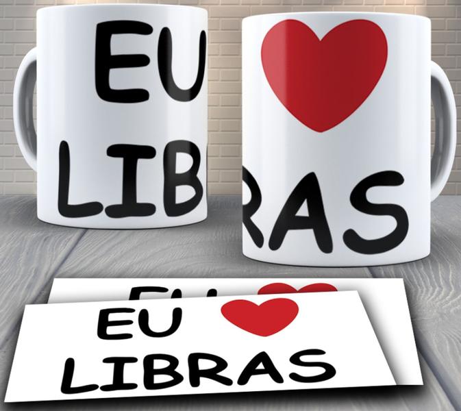 Imagem de Caneca Personalizada - Eu Amo Libras