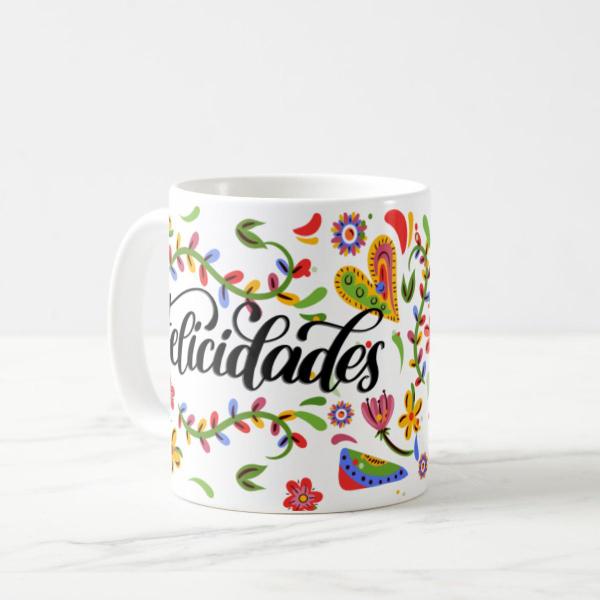 Imagem de Caneca Personalizada Feminina Felicidades Presente Amiga