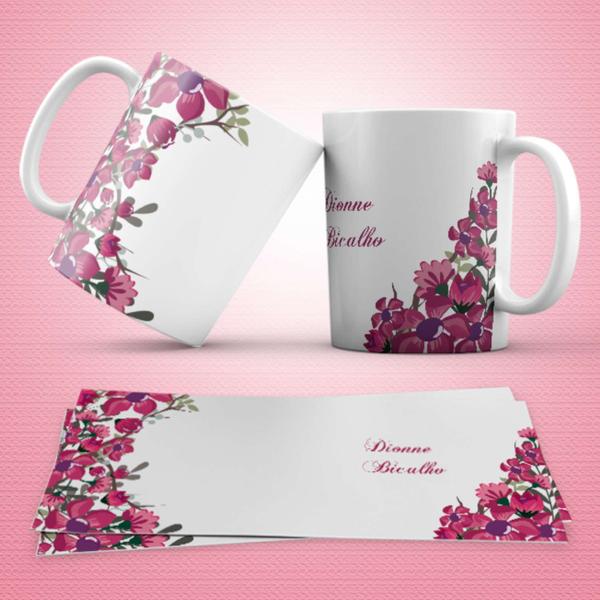 Imagem de Caneca Personalizada Flores 18