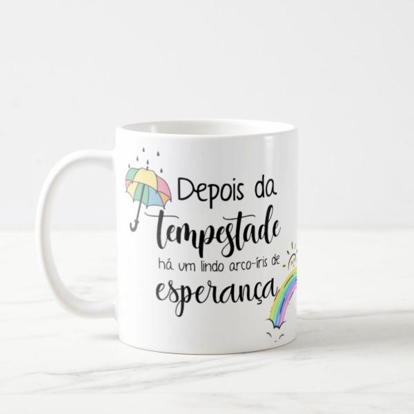 Imagem de Caneca Personalizada Gravidez Tentante Bebê Arco-íris