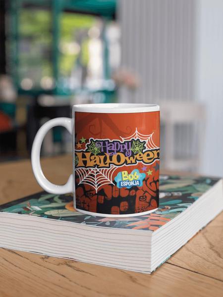 Imagem de Caneca Personalizada Halloween Dia das Bruxas Bob Esponja