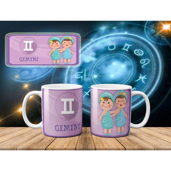 Imagem de Caneca Personalizada Recém Nascido Bebe Caneca Signo Astral Horóscopo Porcelana MEGA OFERTA!