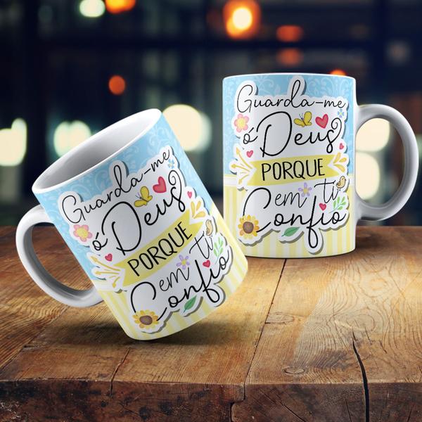 Imagem de Caneca Personalizada Religiosa Evangélico  Diversos Modelos Deus Presente Porcelana MEGA OFERTA!