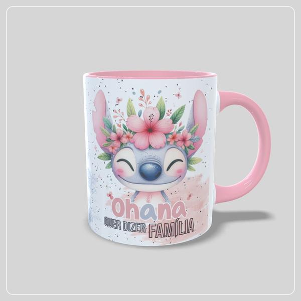 Imagem de Caneca Personalizada Stitch Ohana