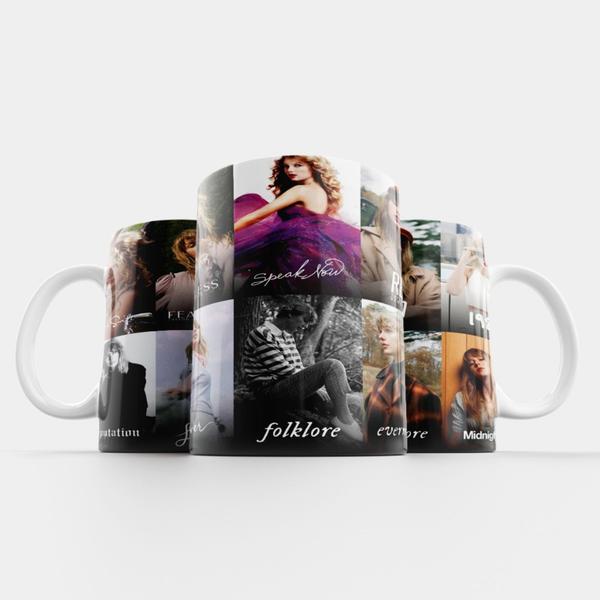 Imagem de Caneca Personalizada Taylor Swift Álbuns Vários Modelos - MEGA OFERTA!