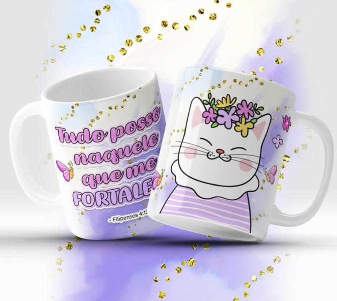 Imagem de Caneca Personalizada Versículos Fofinhos 832  Menor Frete