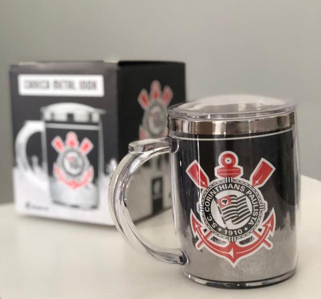 Imagem de Caneca plástica inox sw corinthians