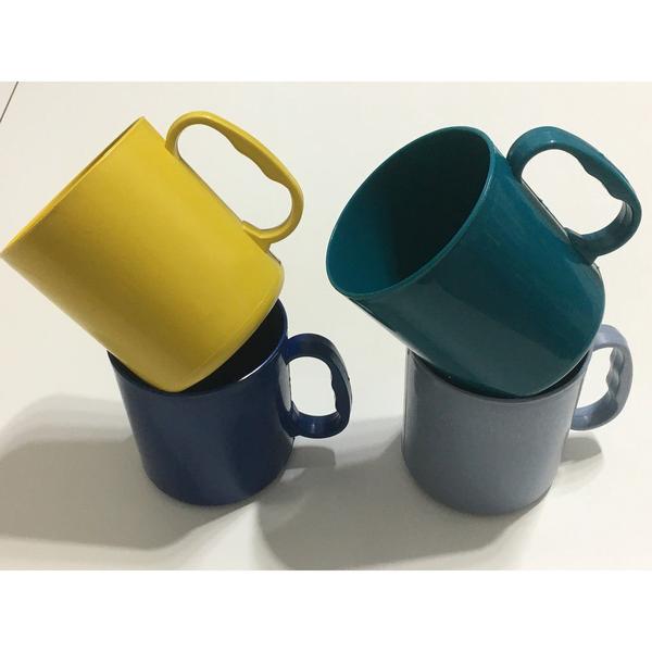 Imagem de Caneca Plástico 300ML  Merenda escolar infantil café chá