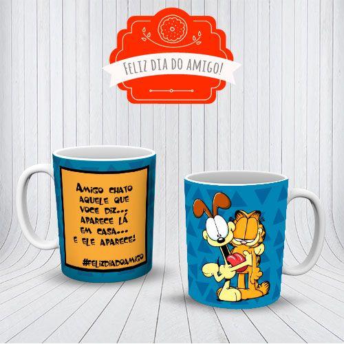 Imagem de Caneca Porcelana 325ml Amigo Chato, Garfield