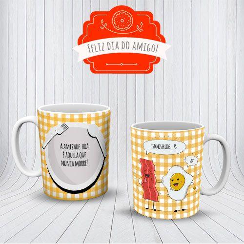 Imagem de Caneca Porcelana 325ml Amizade Boa é Aquela que Nunca Morre!