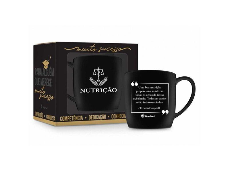 Imagem de Caneca Porcelana 360ml Urban Curso Brasfoot - Nutrição