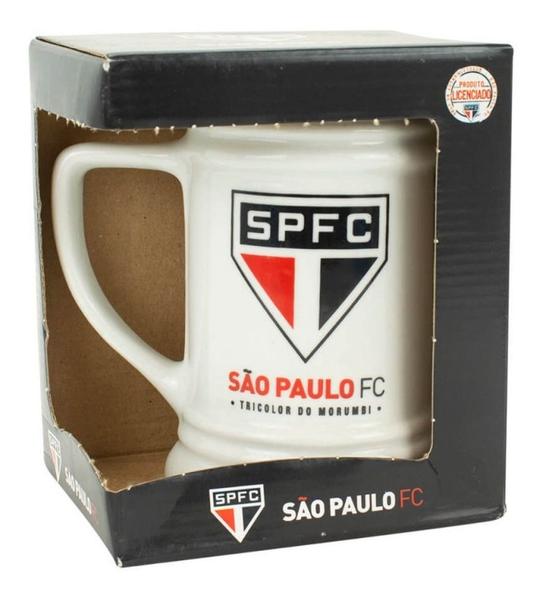 Imagem de Caneca Porcelana Branca 500ml - São Paulo