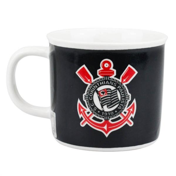 Imagem de Caneca Porcelana Café Chá Larga Corinthians Fé Nunca Falha 350 ml