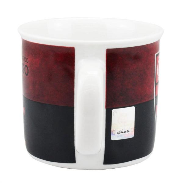 Imagem de Caneca Porcelana Café Chá Larga Flamengo 350 Ml