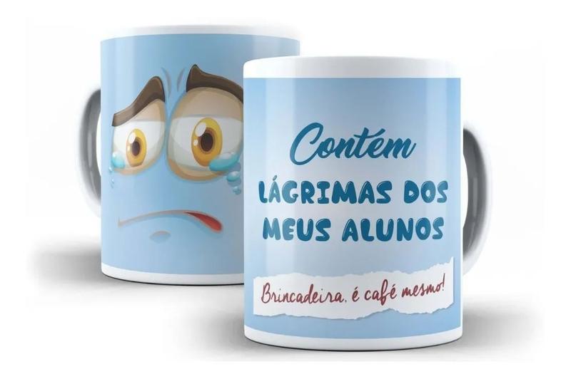 Imagem de Caneca Porcelana Contém Lágrimas Meus Alunos Dia dos Professores