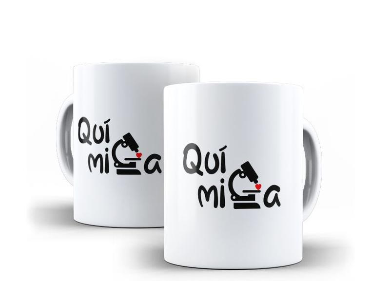 Imagem de Caneca Porcelana Curso Química com Coração