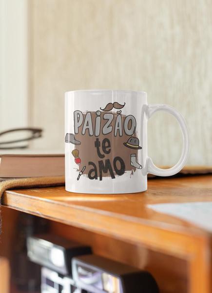 Imagem de Caneca Porcelana Divertida Dia dos Pais Paizão Te amo