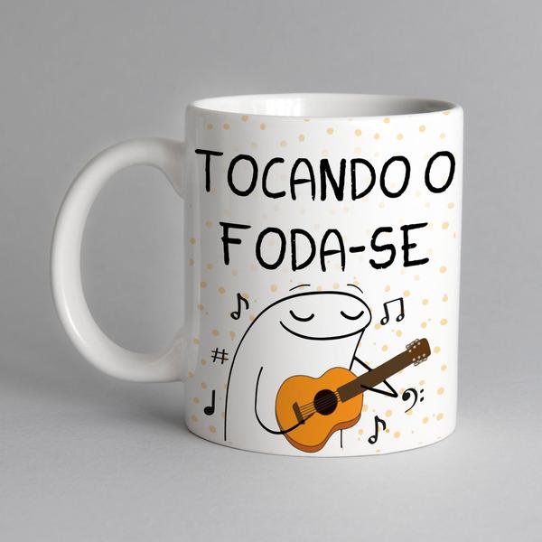 Imagem de Caneca porcelana flork tocando o fada-se 325ml