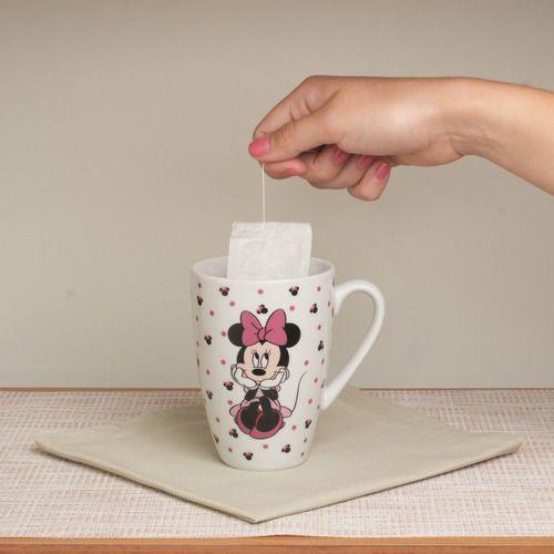 Imagem de Caneca Porcelana Minnie Pontinhos 350ml Licenciada Disney