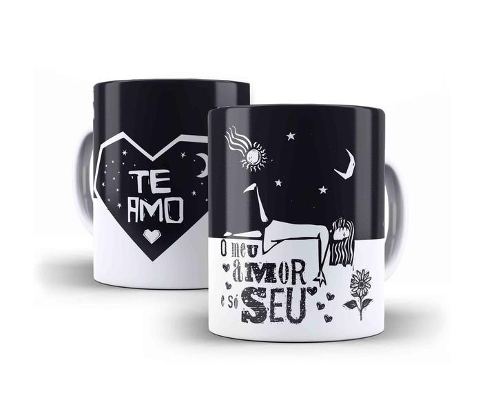 Imagem de Caneca Porcelana Namorados O Meu Amor É Só Seu