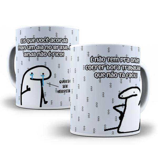 Imagem de Caneca Porcelana Personalizada-Frases divertida, engraçada, debochada Meme Flork Bento, ser Herdeiro