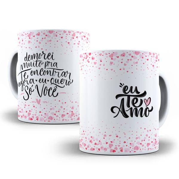 Imagem de Caneca porcelana personalizada - presente para Namorado (a) Eu te amo!