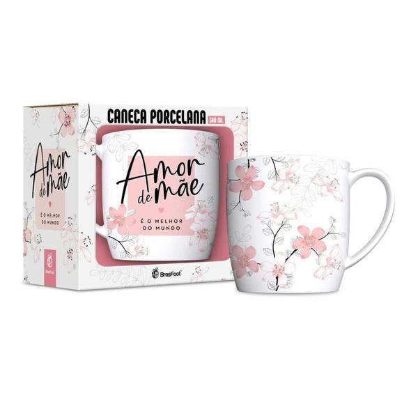 Imagem de Caneca Porcelana Urban 300ml Amor De Mae O Melhor 480ml