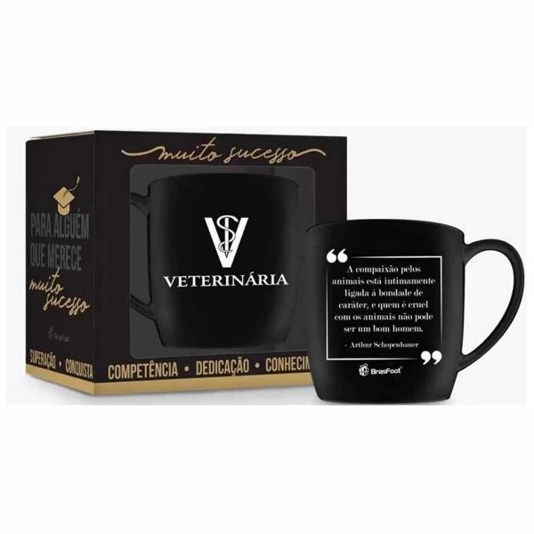 Imagem de Caneca porcelana urban 360ml cursos veterinaria brasfoot