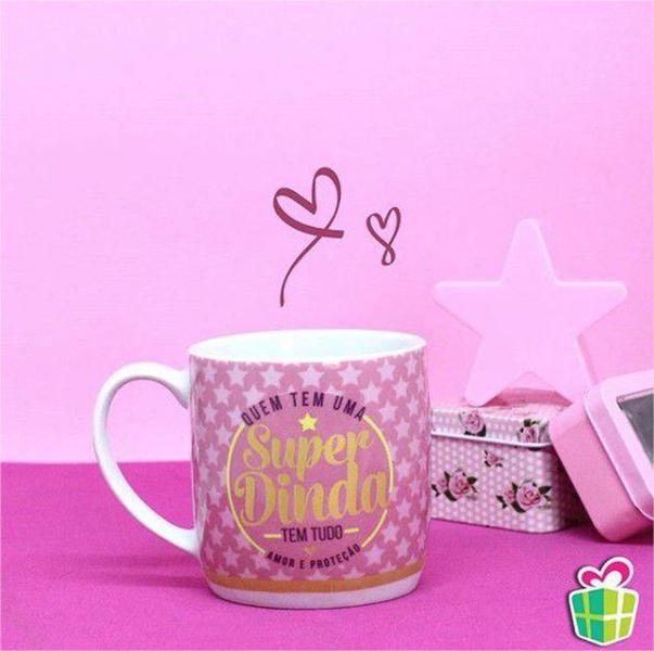 Imagem de Caneca Porcelana Urban 360ml na caixa - Super Dinda Presente Brasfoot