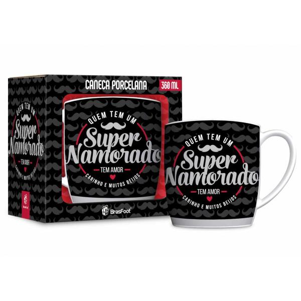 Imagem de Caneca Porcelana Urban 360Ml - Super Namorado Presente