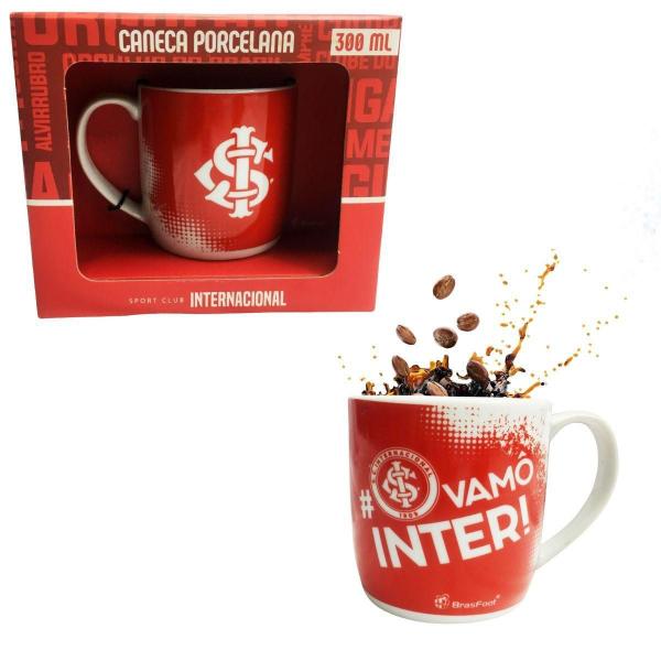 Imagem de Caneca Porcelana Vermelho Branco Urban 300Ml Café Clube