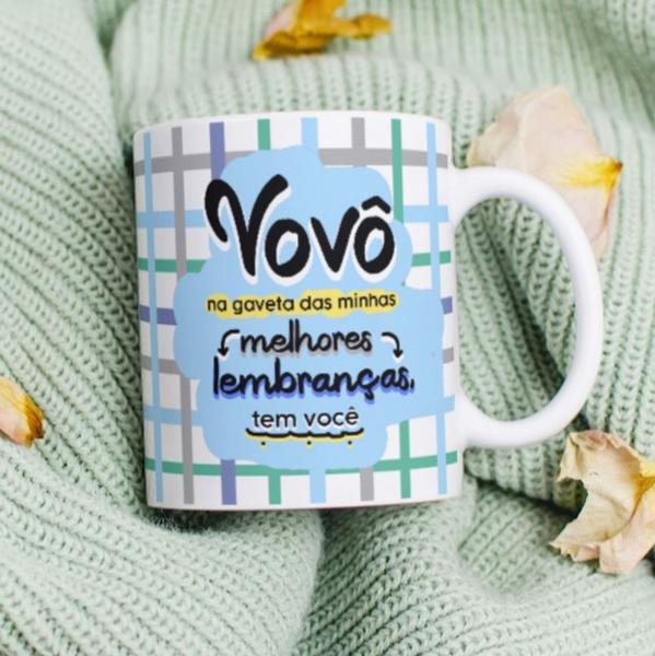 Imagem de Caneca Porcelana Vovô nas gavetas das minhas melhores lembranças tem você Est. DKA23 - Zlprint