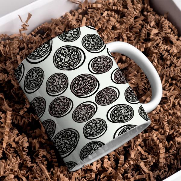 Caneca Porcelana Xícara de Café Chá Biscoitos Kit 4 Unid - PN Imagem de Caneca Porcelana Xícara de Café Chá Biscoitos Kit 4 Unid