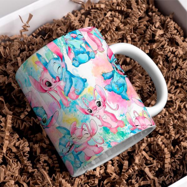 Imagem de Caneca Porcelana Xícara de Café Chá Rosa Kit 4 Unid